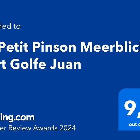 Le Petit Pinson Meerblick Port Golfe-Juan Eksteriør billede